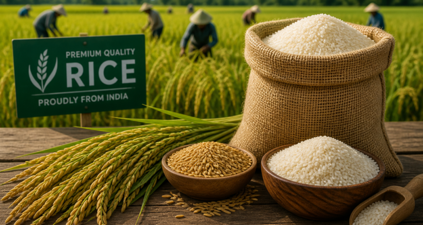 We export a wide range of premium-quality rice sourced from trusted farms across India. Our offerings include Basmati rice, non-Basmati rice, and brown rice, known for their aroma, purity, and superior grain quality. Processed under strict quality standards, our rice is suitable for global markets and bulk export requirements, ensuring consistency and freshness in every shipment.